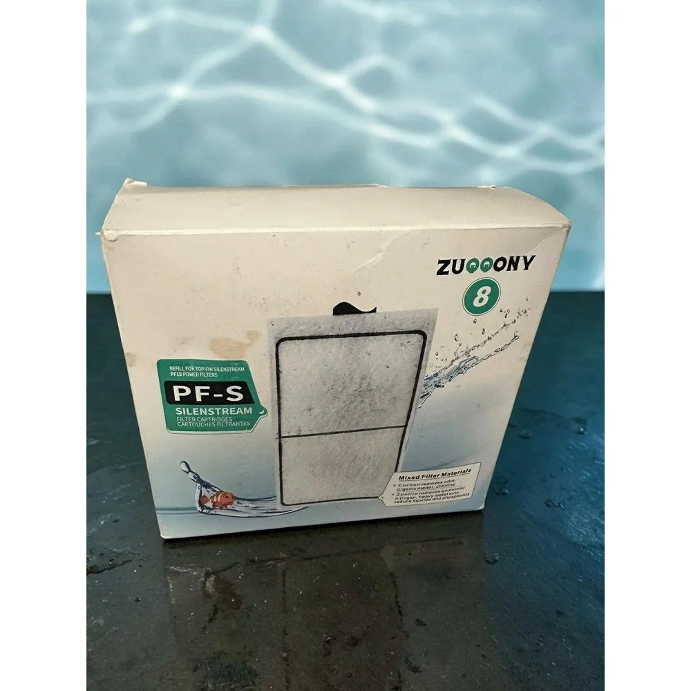 8 Pack PF-S Fish Tank Filter Cartridges for Top Fin Silenstream PF-S